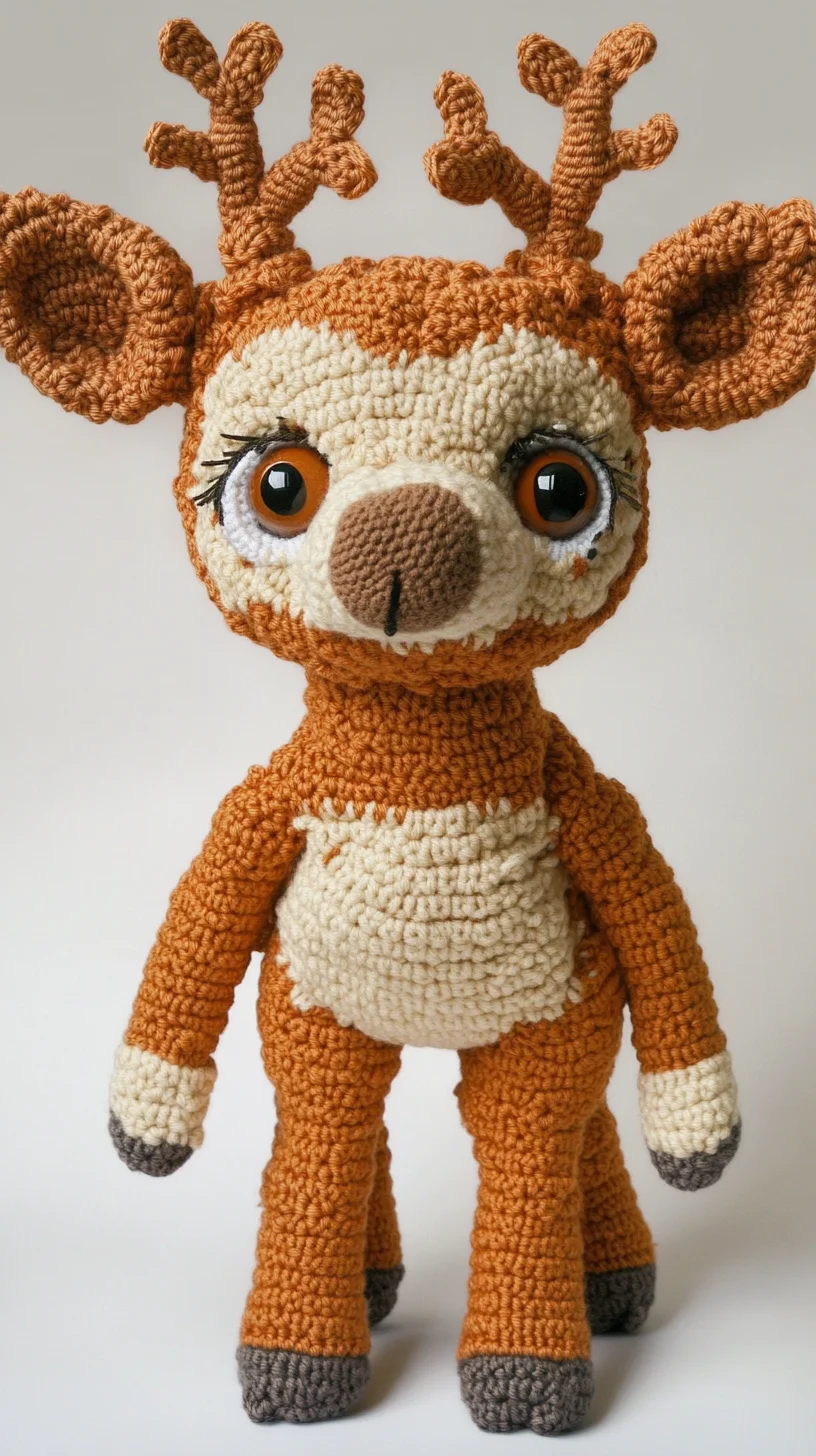 Adorable Amigurumi: Charming Handmade Deer Plush for All Ages