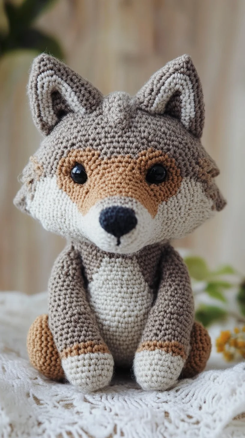 Adorable Amigurumi: Crafting Your Own Cozy Crochet Wolf Toy