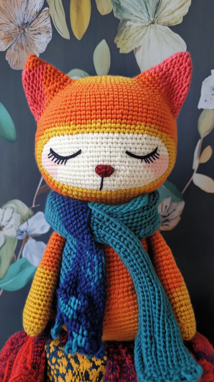 Adorable Amigurumi Crochet: Whimsical Cat Doll for Cozy Decor