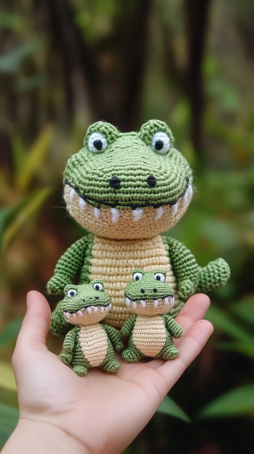 Adorable Amigurumi Crocodiles: Craft Your Own Cute Crochet Family!