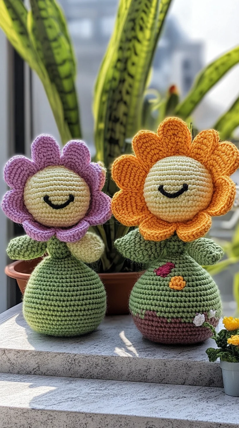 Adorable Amigurumi Flowers: Brighten Your Space with Crochet Charm!