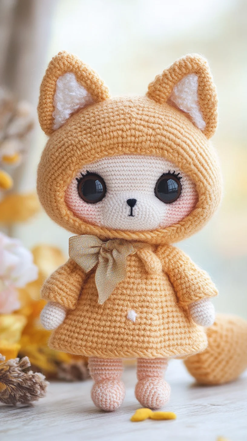 Adorable Amigurumi Fox Doll: A Whimsical Crafting Treasure