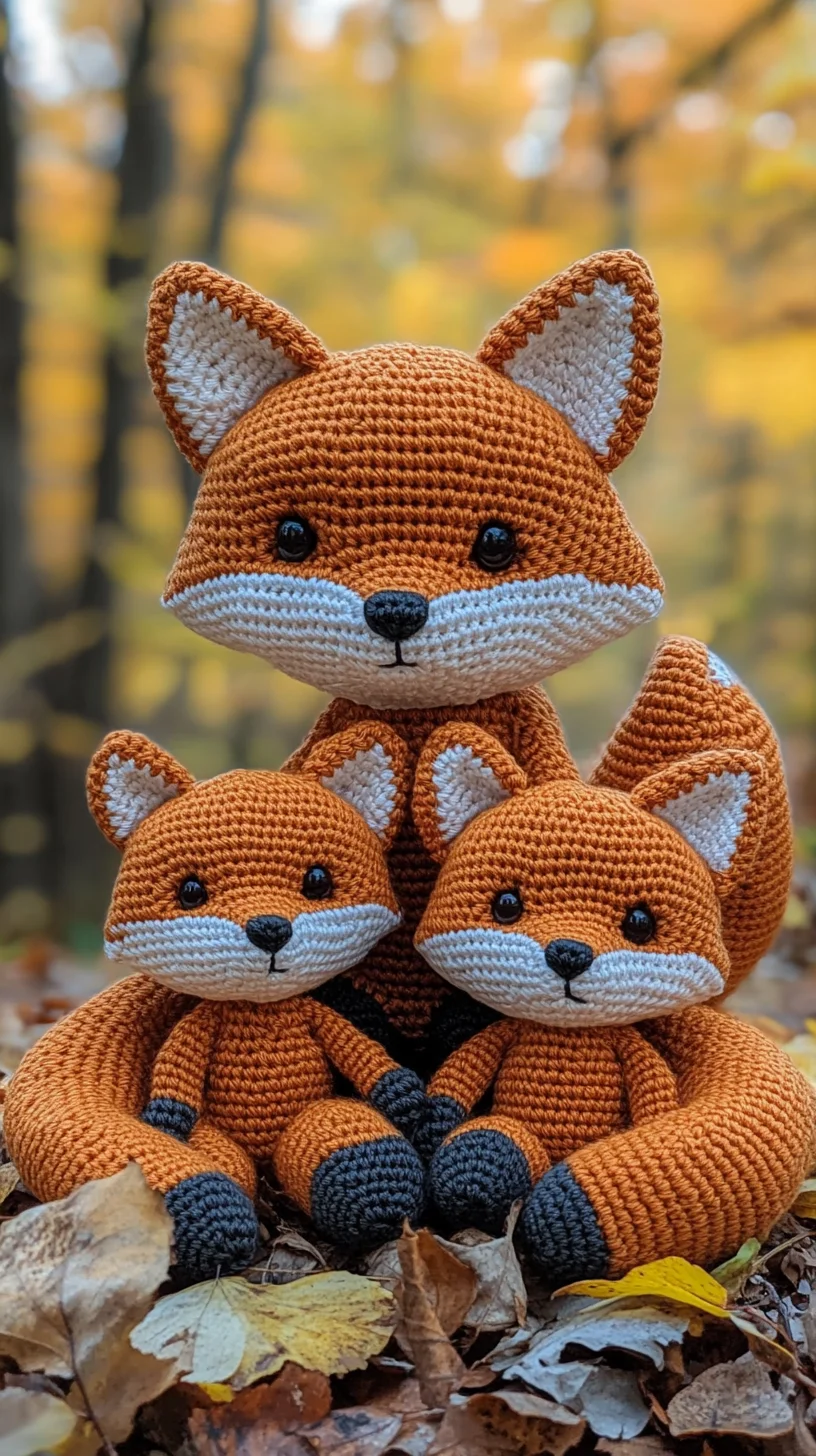 Adorable Amigurumi Fox Family: Knit Your Own Cozy Critters