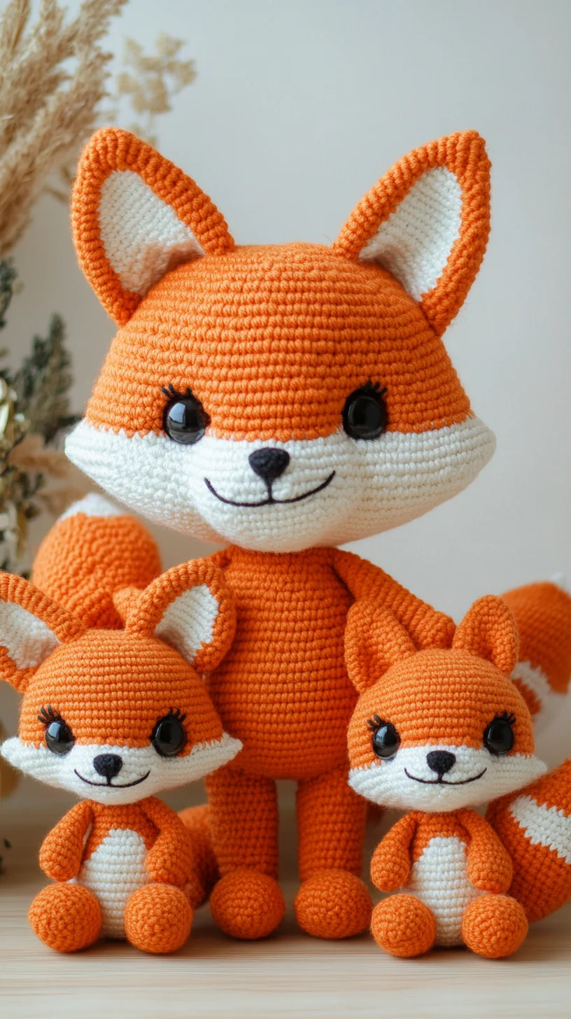 Adorable Amigurumi Fox Family: Perfect for Knitting Enthusiasts