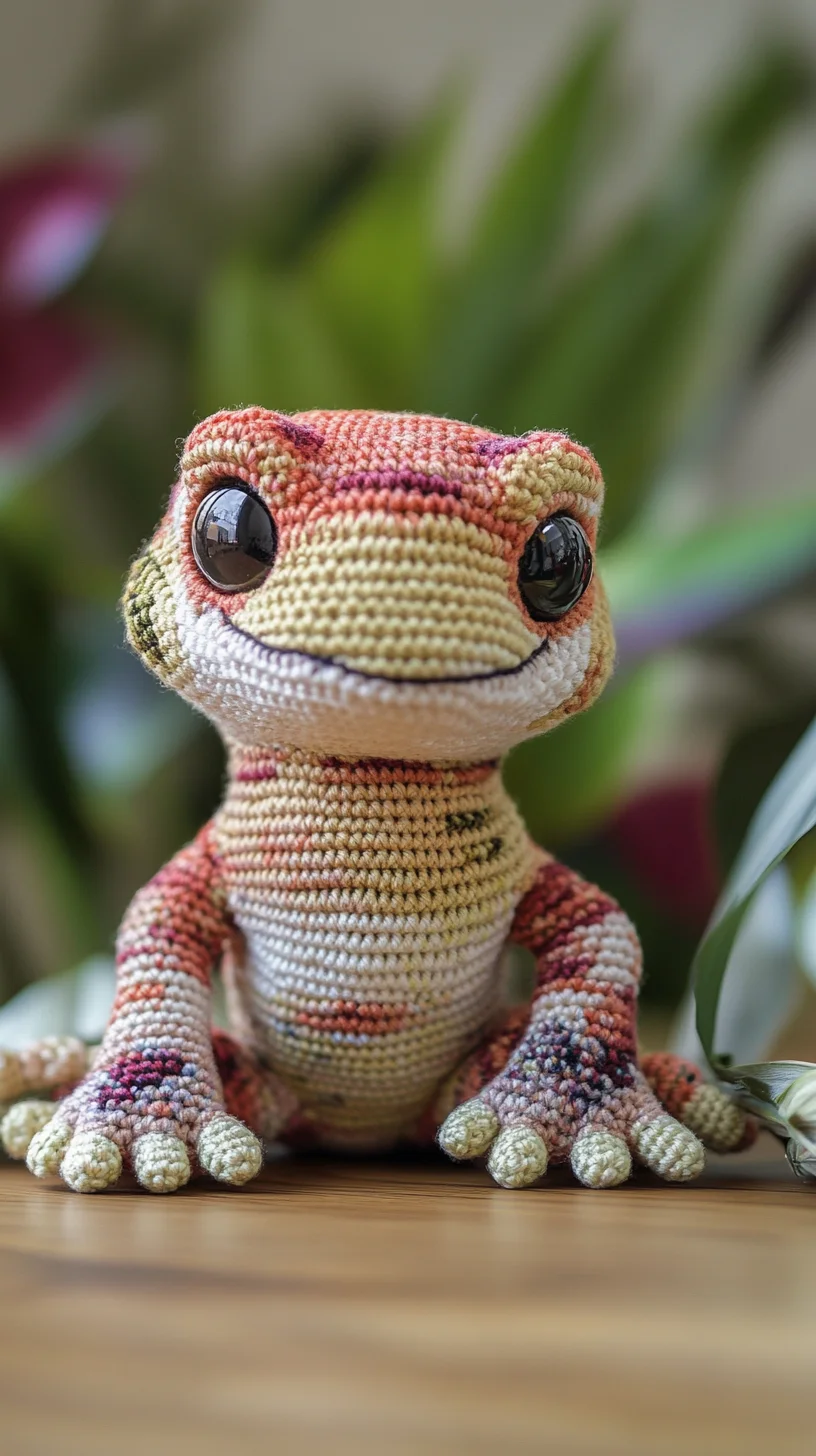 Adorable Amigurumi Gecko: A Colorful Crochet Companion