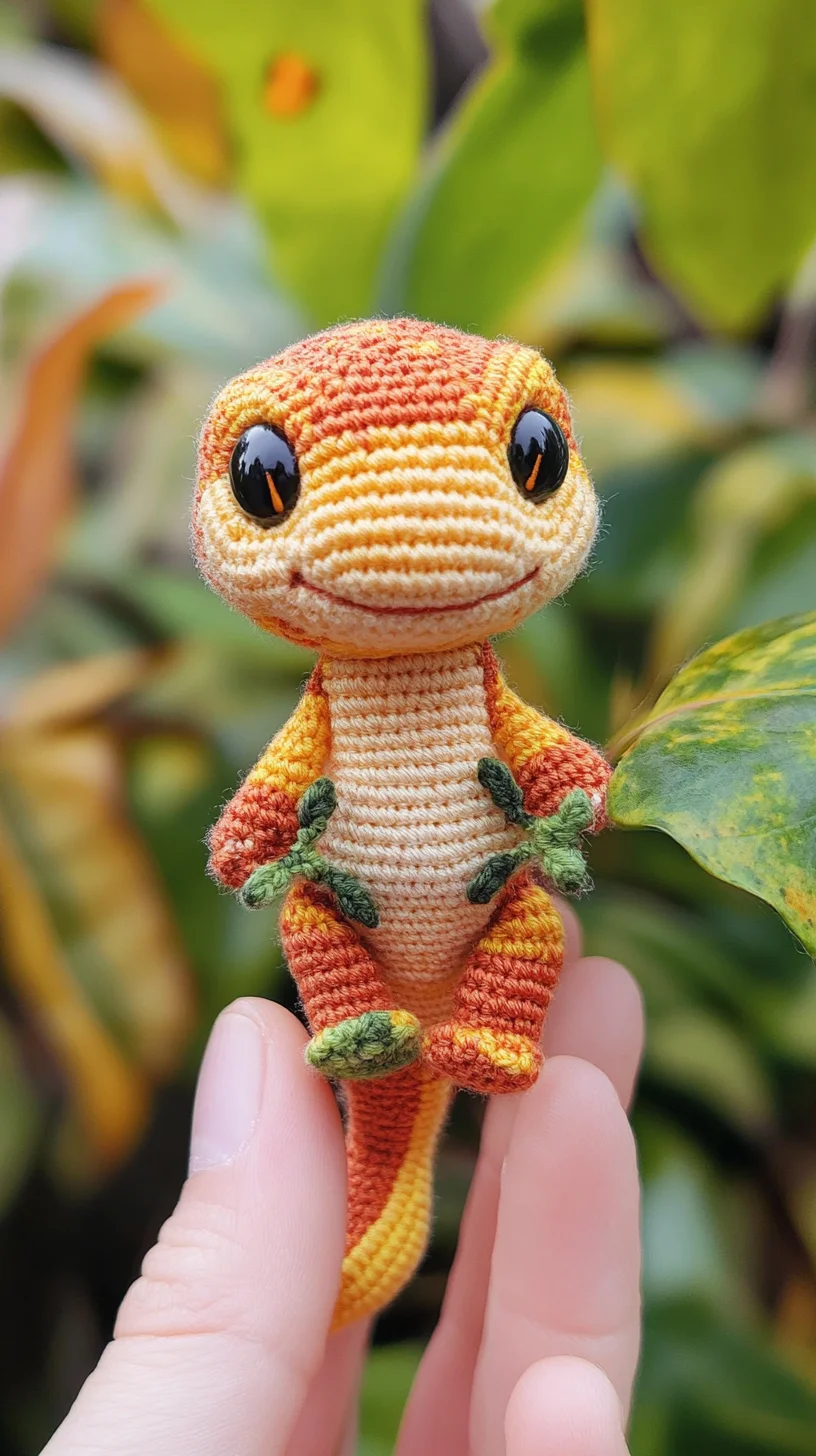 Adorable Amigurumi Gecko: Perfect Companion for Craft Lovers!