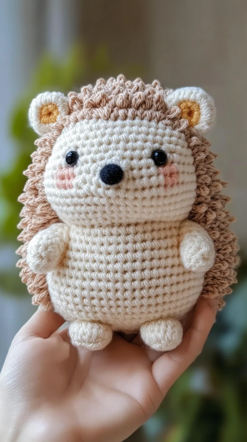 Adorable Amigurumi Hedgehog: A Cuddle-Worthy Crochet Delight
