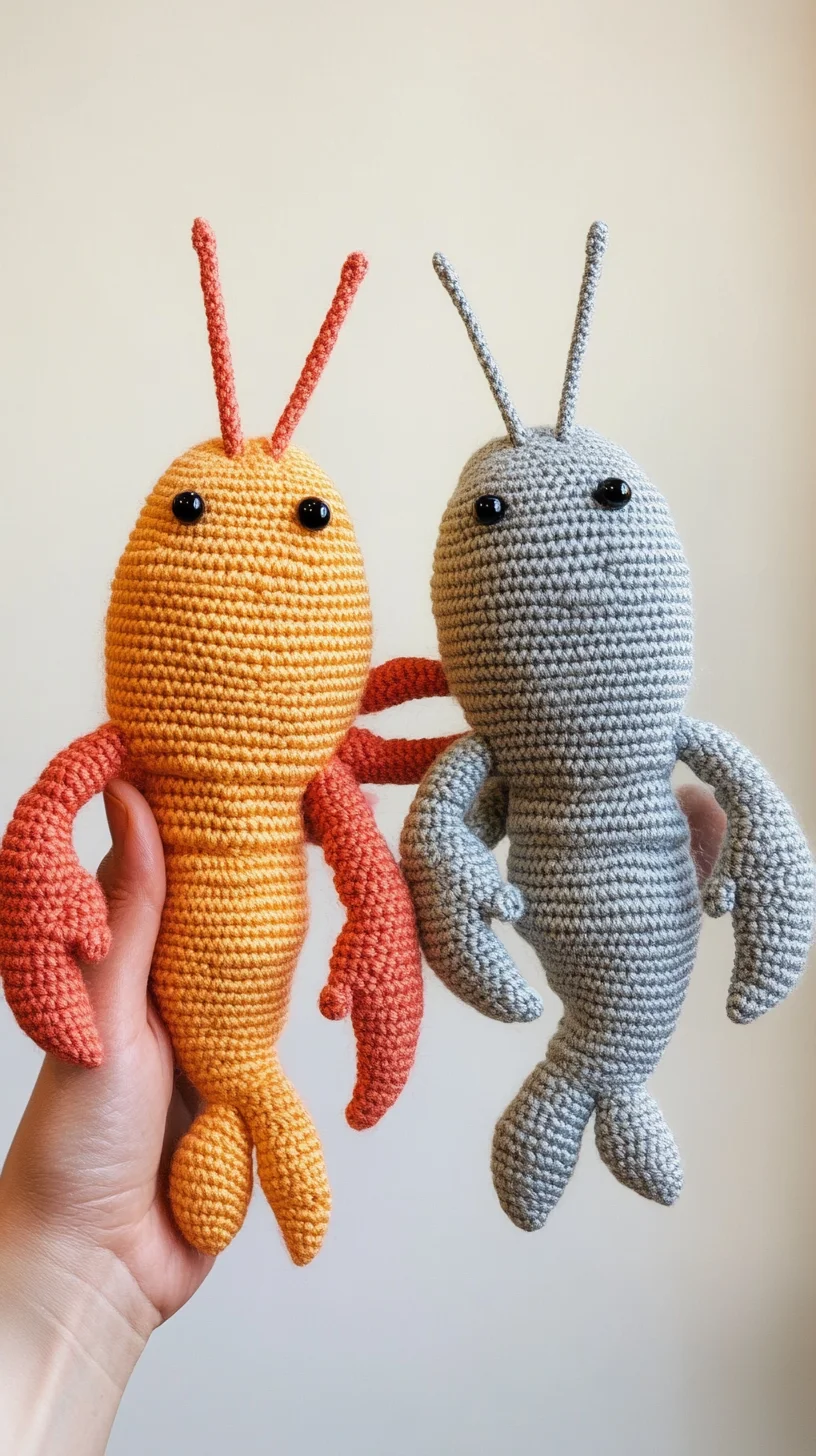 Adorable Amigurumi Lobster: Craft Your Own Colorful Companions!