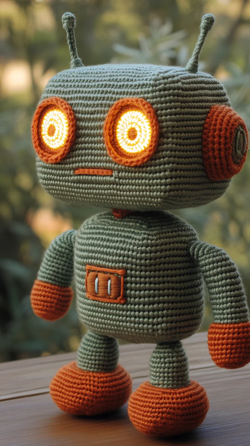 Adorable Amigurumi Robot: A Fun and Functional Crafting Companion