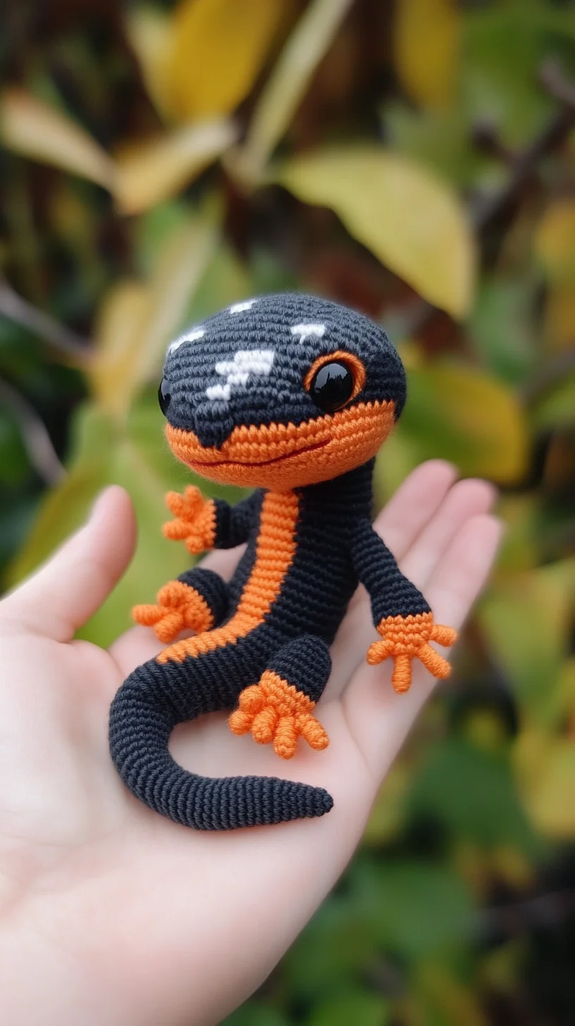 Adorable Amigurumi Salamander: A Colorful Crochet Companion