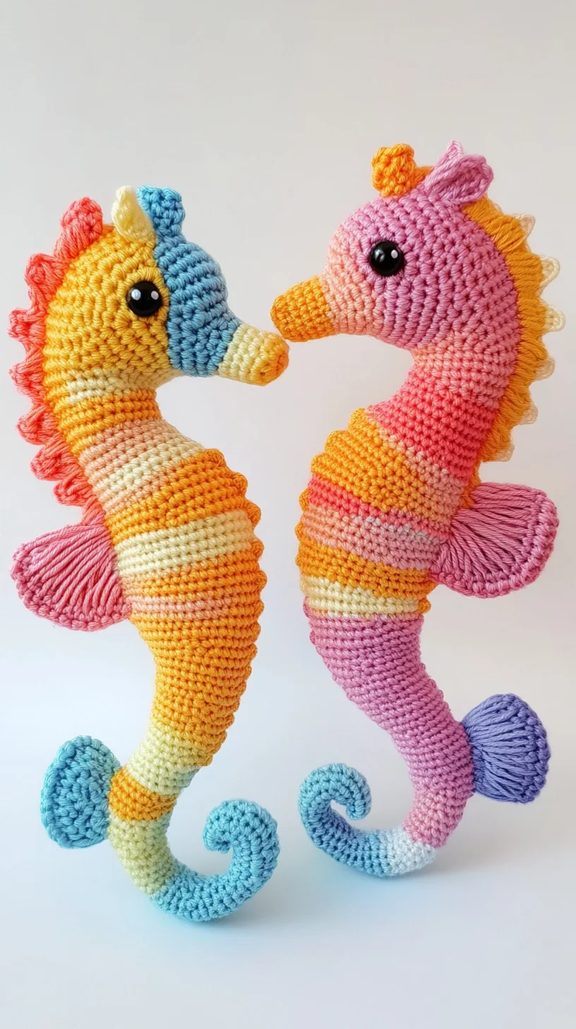 Adorable Amigurumi Seahorses: Colorful Crochet Companions for All Ages