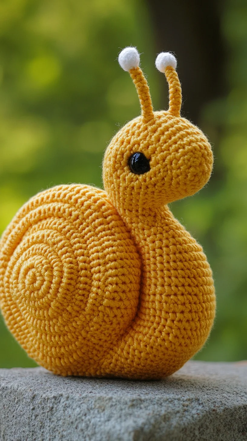 Adorable Amigurumi Snail: A Whimsical Touch for Your Home