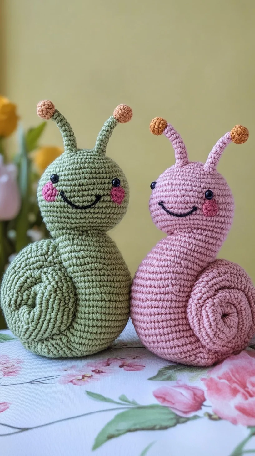 Adorable Amigurumi Snails: A Whimsical Touch for Every Room