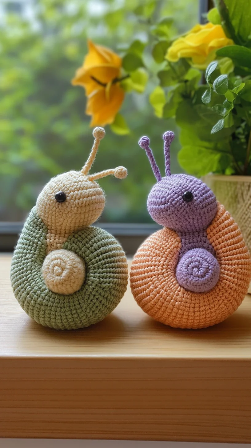 Adorable Amigurumi Snails to Add Whimsy to Your Space