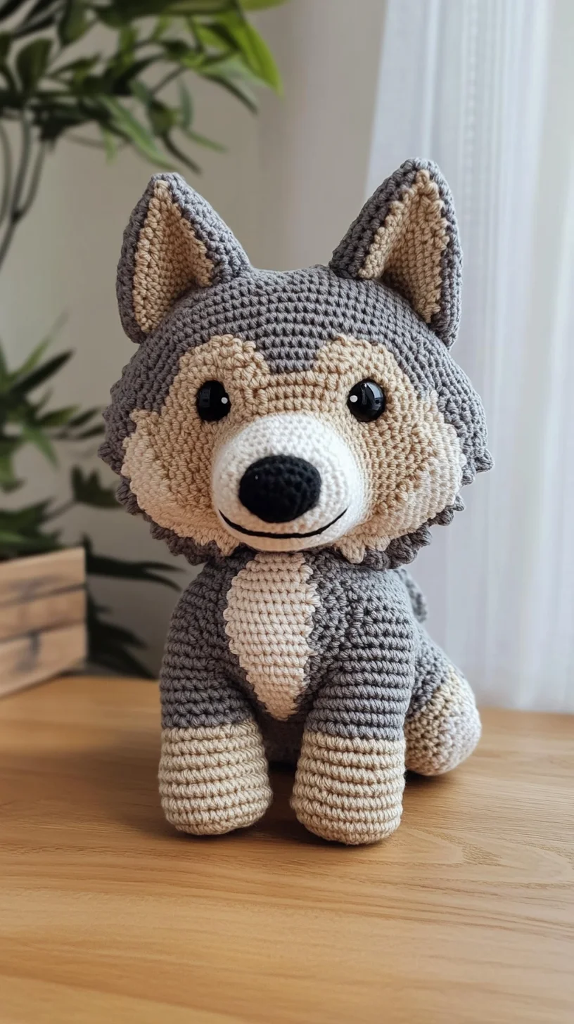 Adorable Amigurumi Wolf: A Charming Addition to Your Crochet Collection