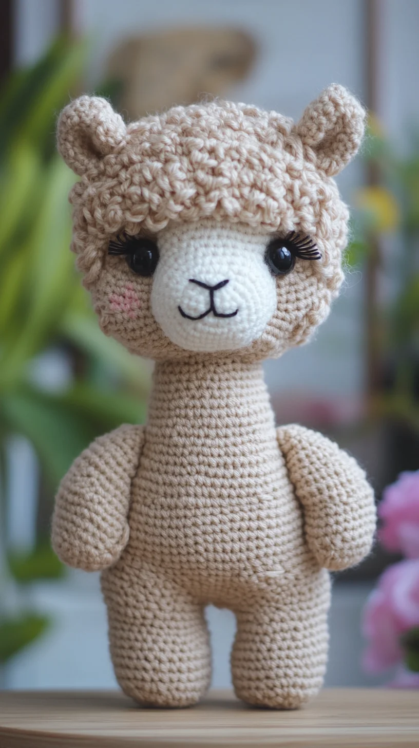 Adorable Crochet Alpaca: A Whimsical Touch for Your Craft Projects