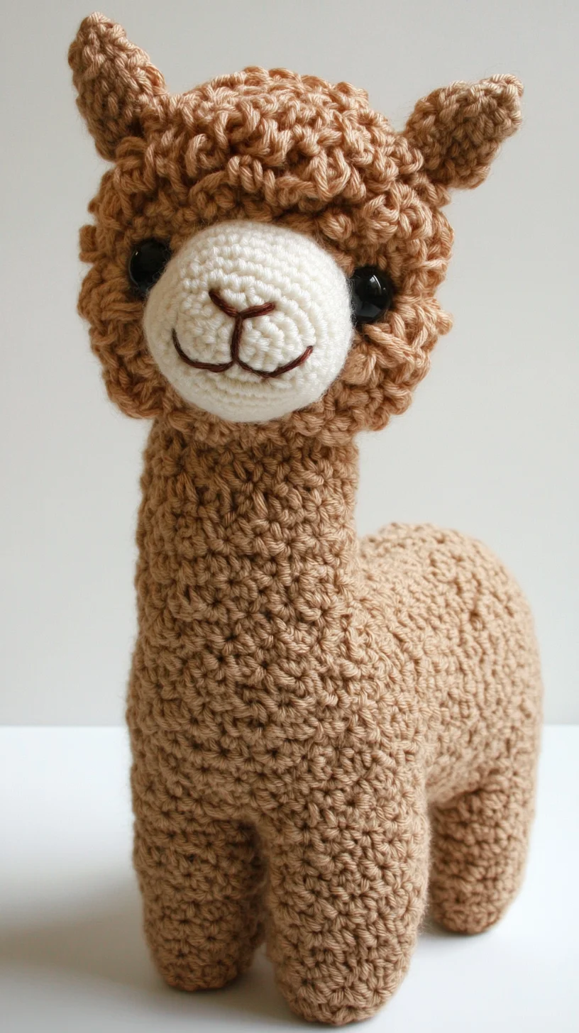 Adorable Crochet Alpaca: Perfect for Amigurumi Lovers