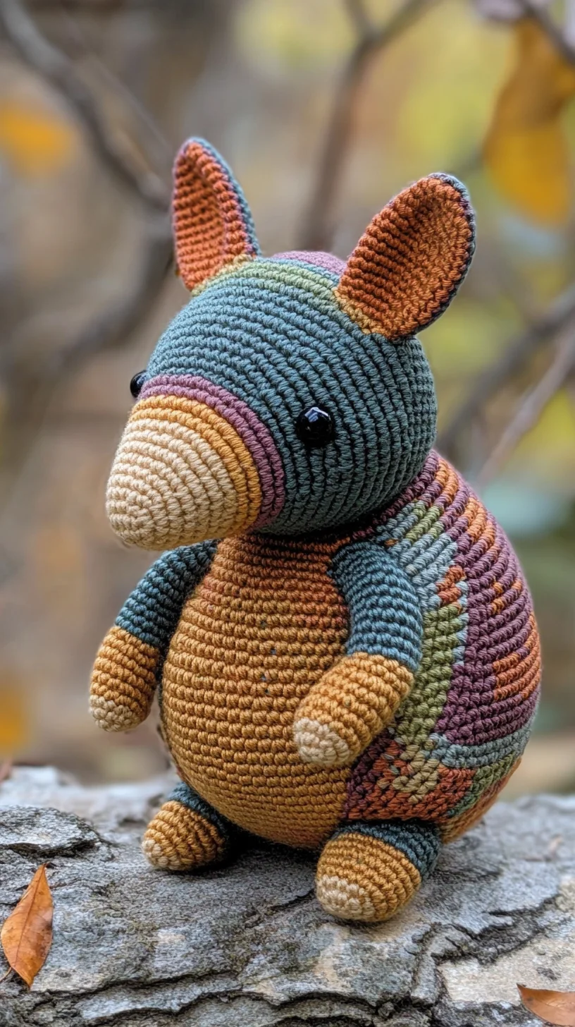 Adorable Crochet Armadillo: The Perfect Cuddly Companion for Any Nursery!