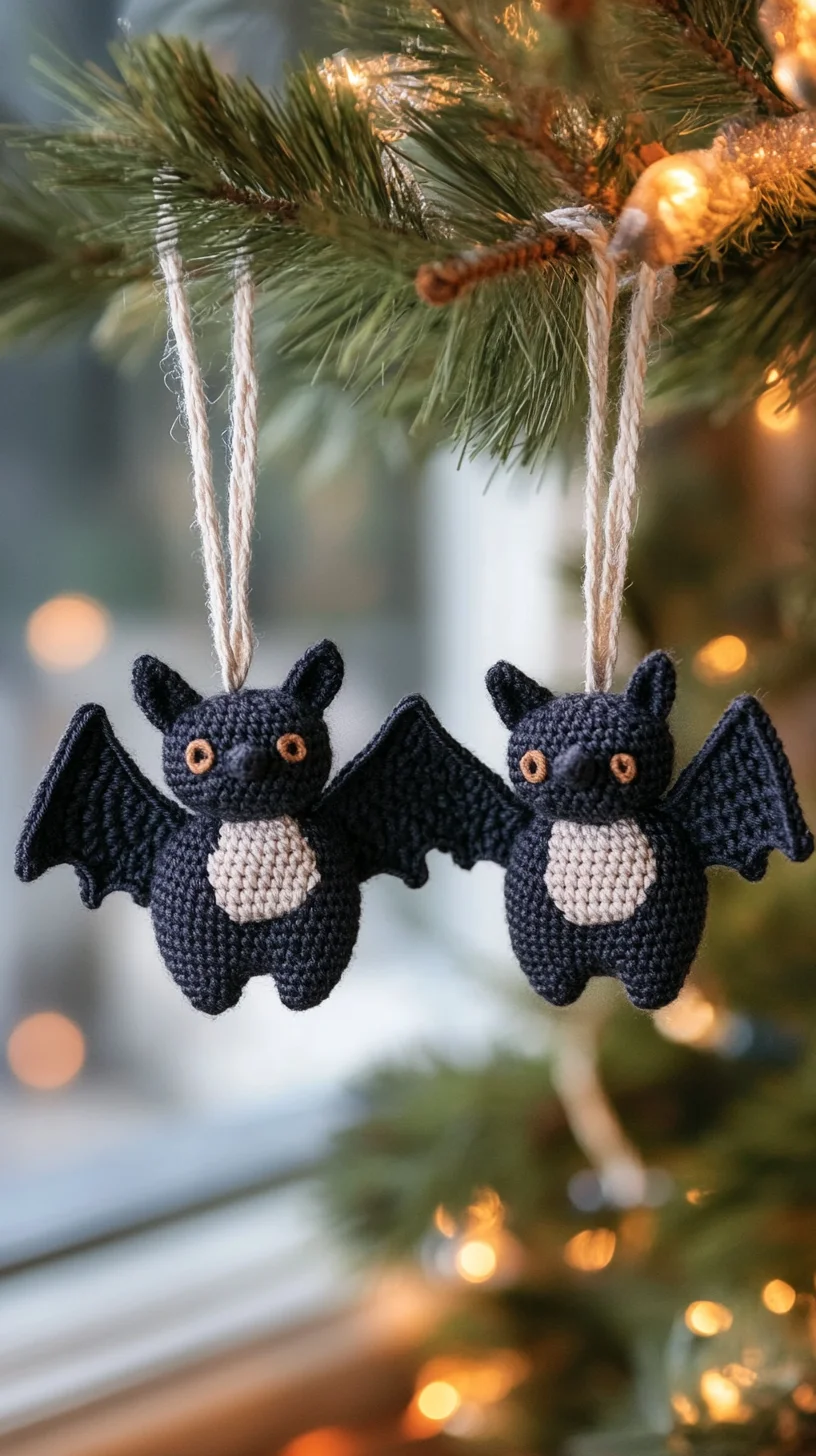 Adorable Crochet Bats: Whimsical Ornaments for Every Halloween