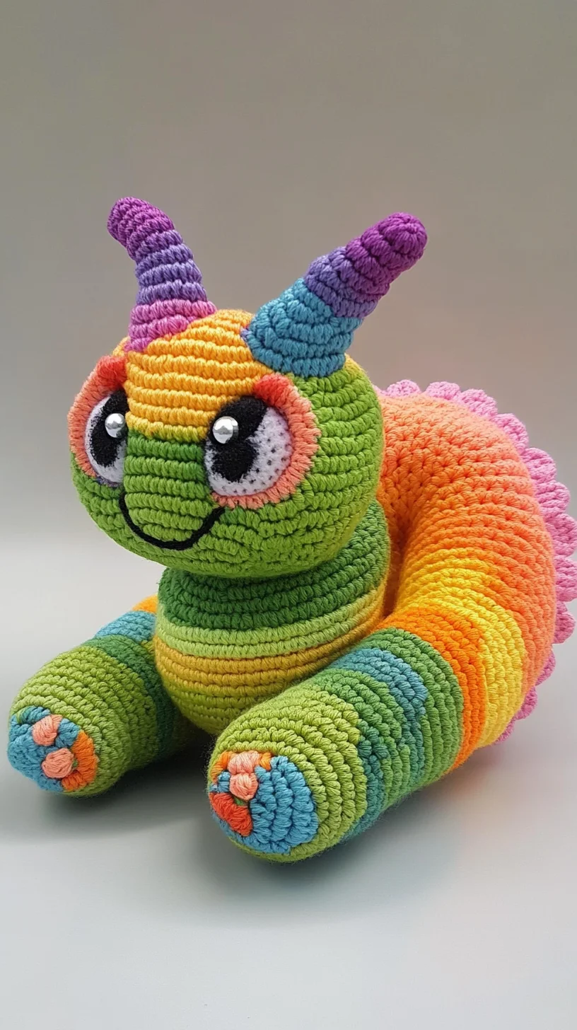 Adorable Crochet Caterpillar: A Whimsical Addition to Your Decor