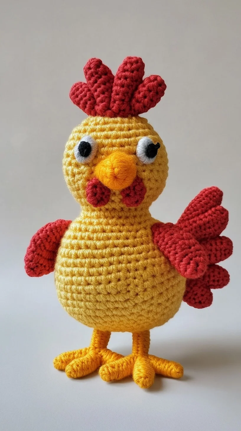 Adorable Crochet Chicken: Perfect for Beginners and Amigurumi Lovers!