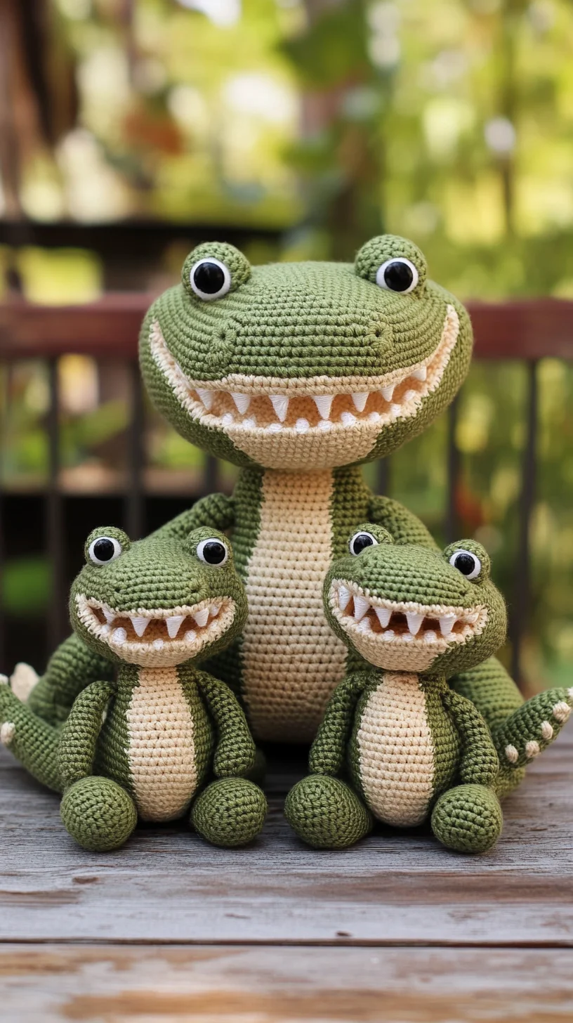 Adorable Crochet Crocodiles: Bring Whimsy to Your Home Décor!