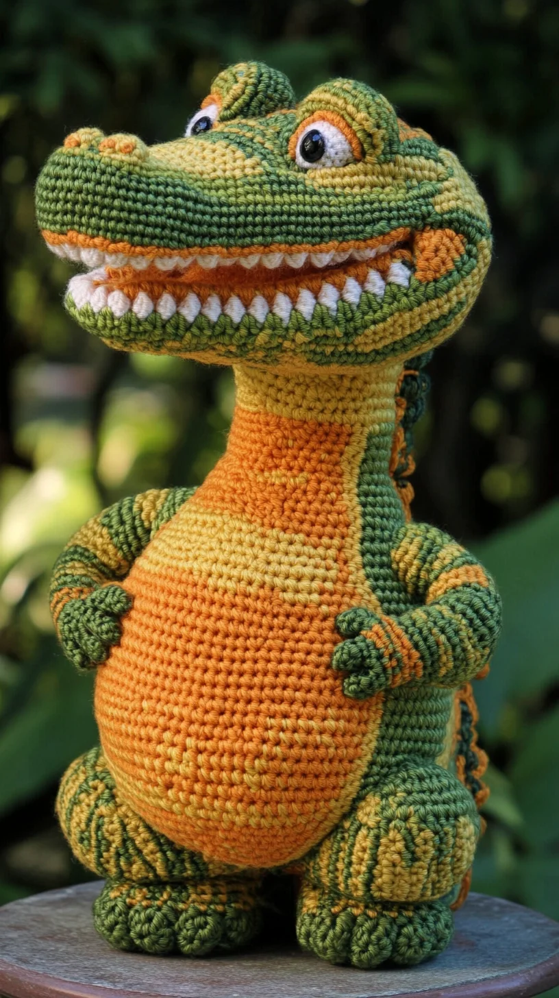 Adorable Crochet Dinosaur: A Playful Addition to Any Toy Collection