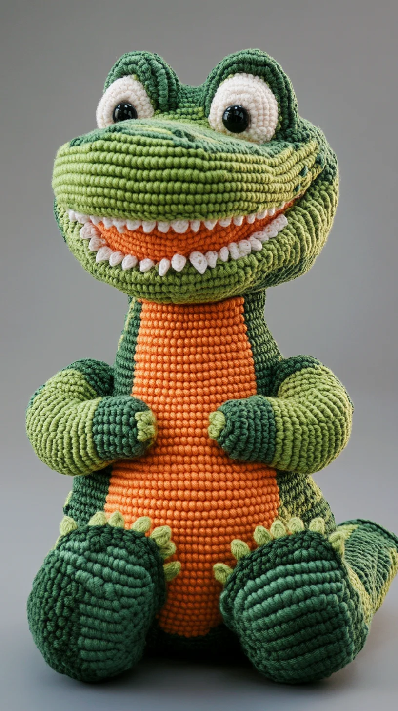 Adorable Crochet Dinosaur: Plush Charm for Every Age!