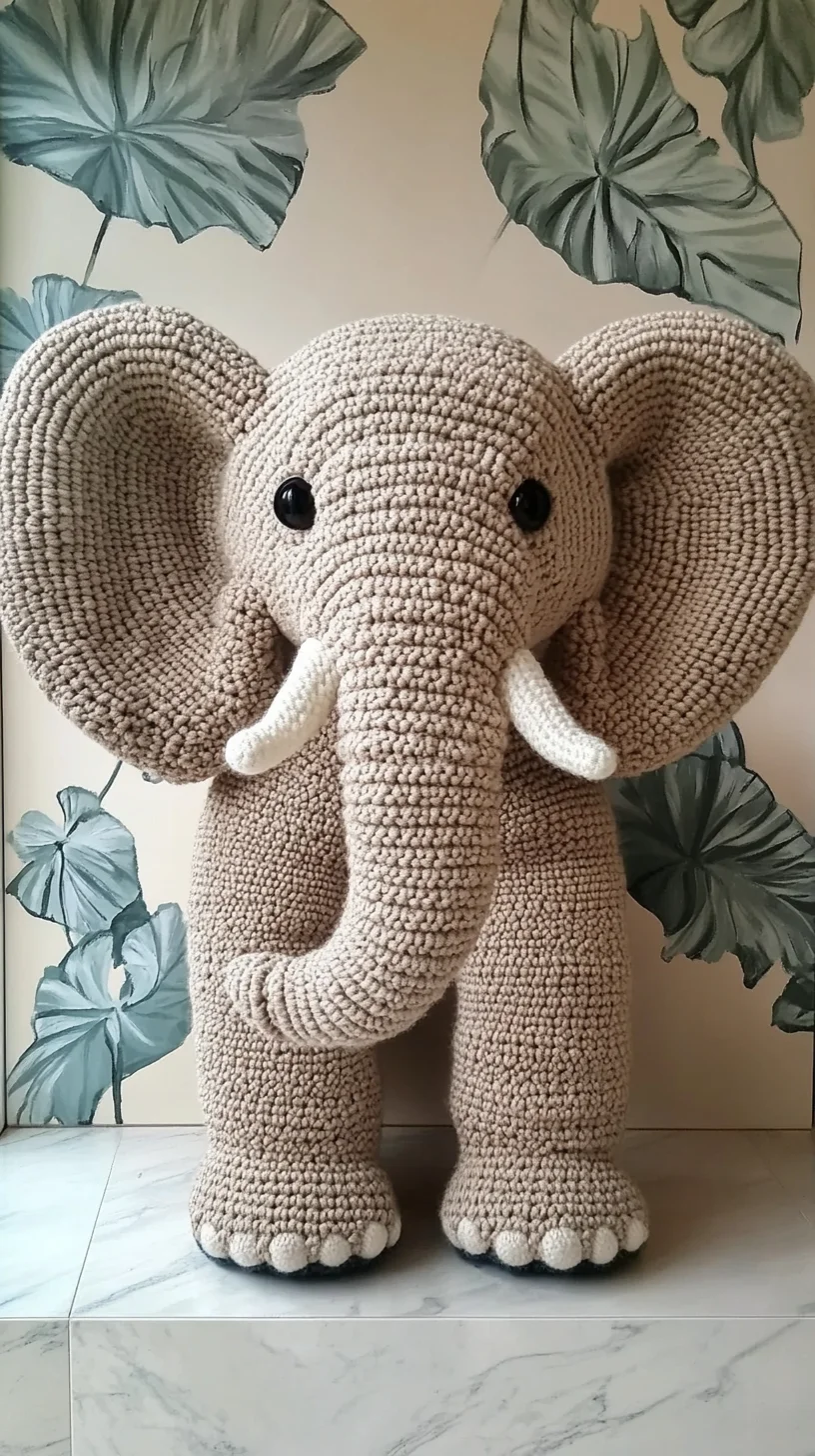 Adorable Crochet Elephant: A Cozy Addition to Any Nursery or Playroom