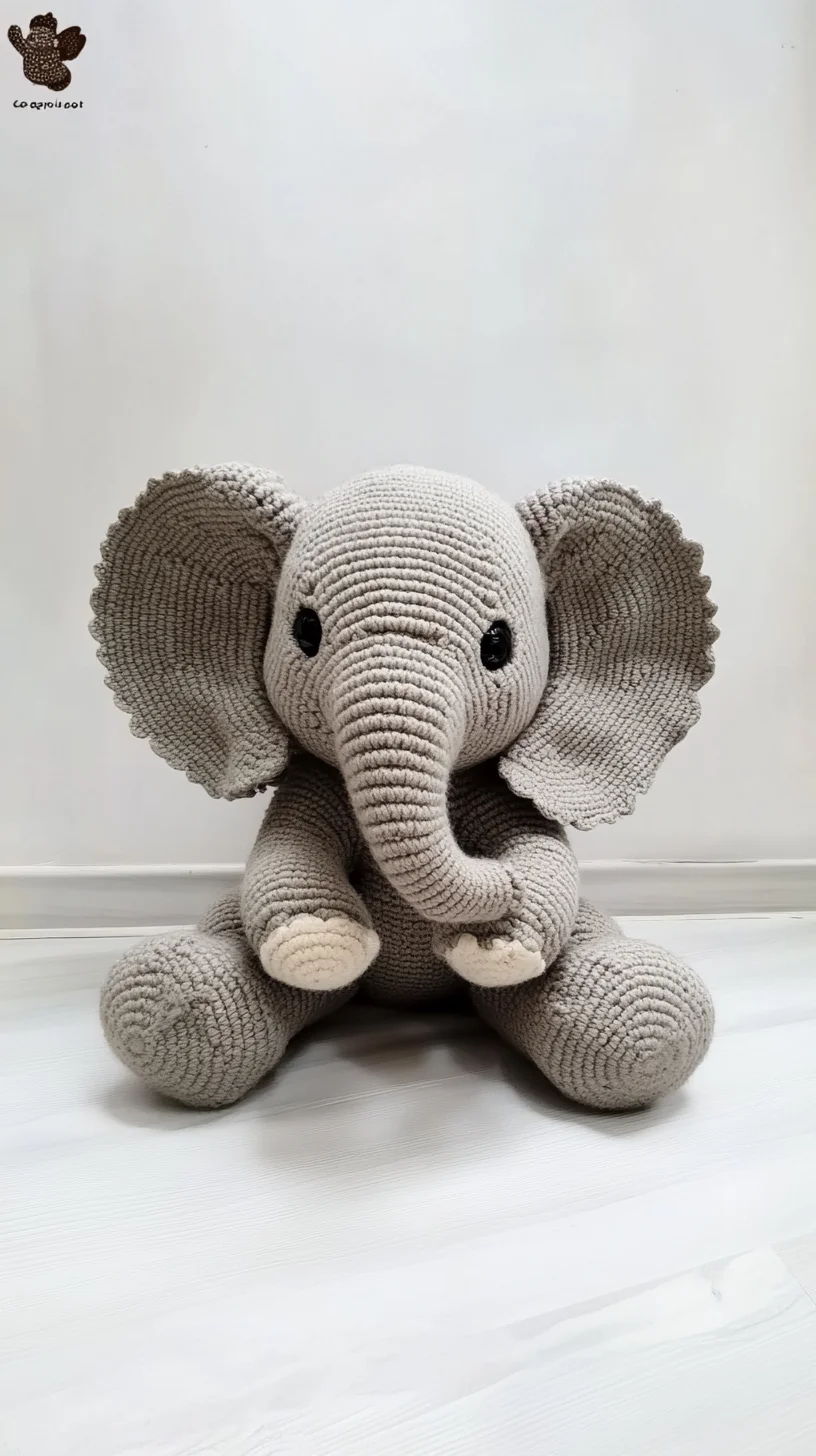 Adorable Crochet Elephant: A Whimsical Touch for Any Nursery or Playroom
