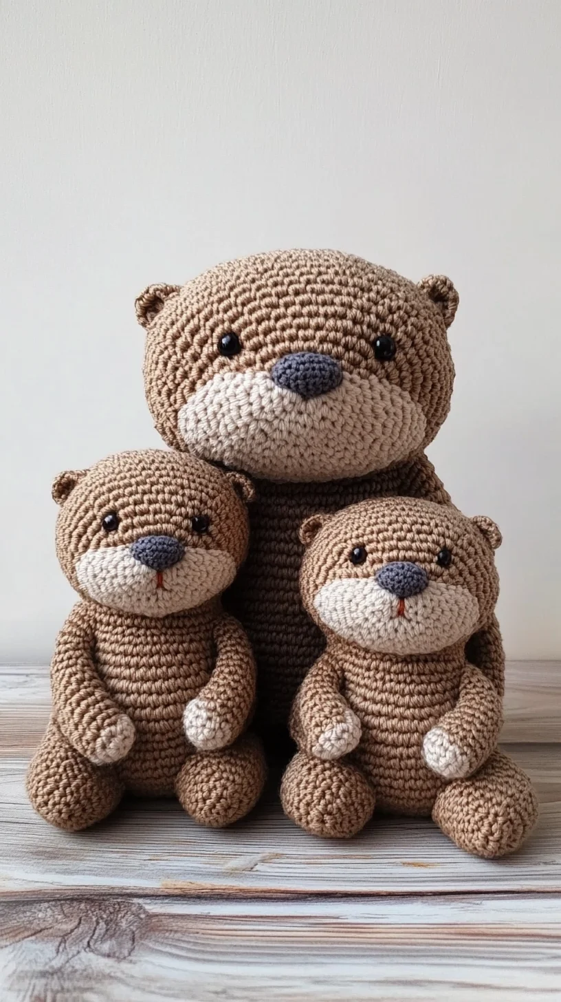Adorable Crochet Family: Whimsical Otter Amigurumi for All Ages
