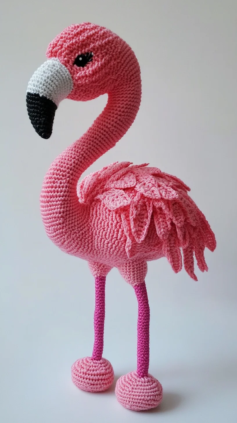 Adorable Crochet Flamingo: A Whimsical Touch for Any Space