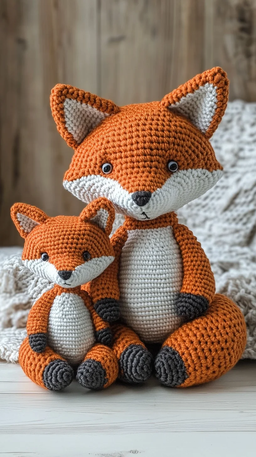 Adorable Crochet Fox Family: A Charming Twist for Your Home Decor
