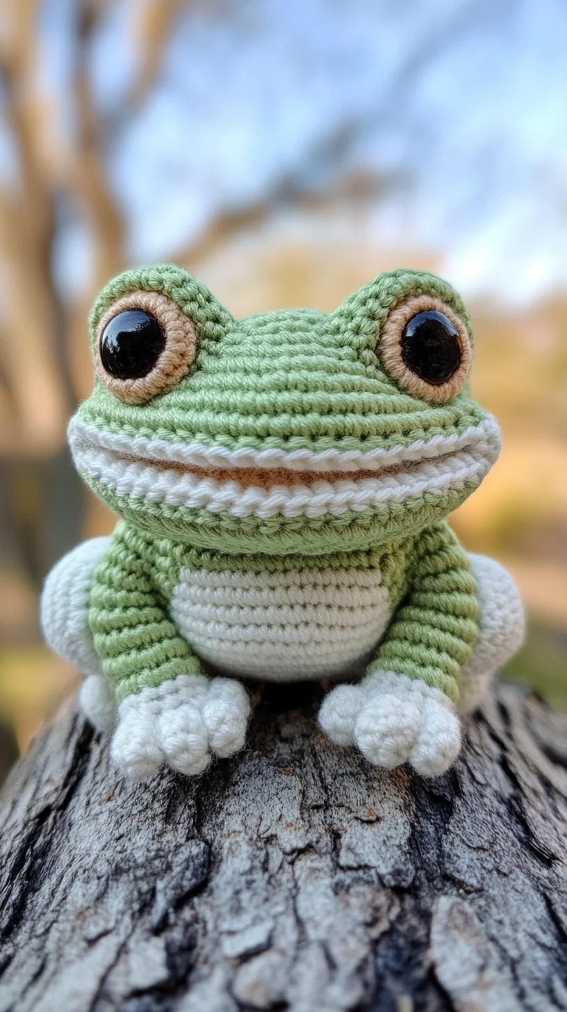 Adorable Crochet Frog Plush: A Charming Touch for Any Space