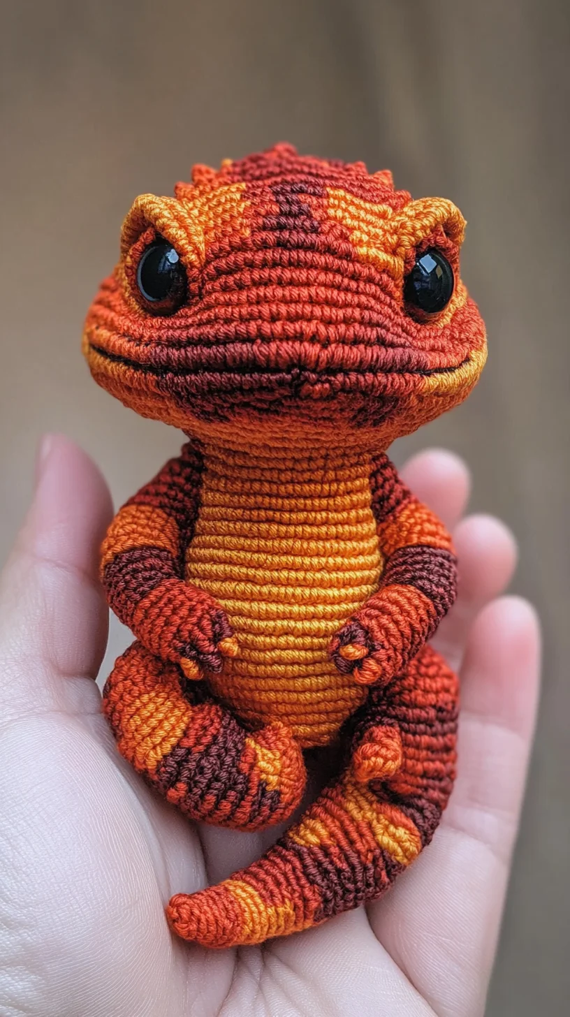 Adorable Crochet Gecko: A Perfect Blend of Craft and Charm!