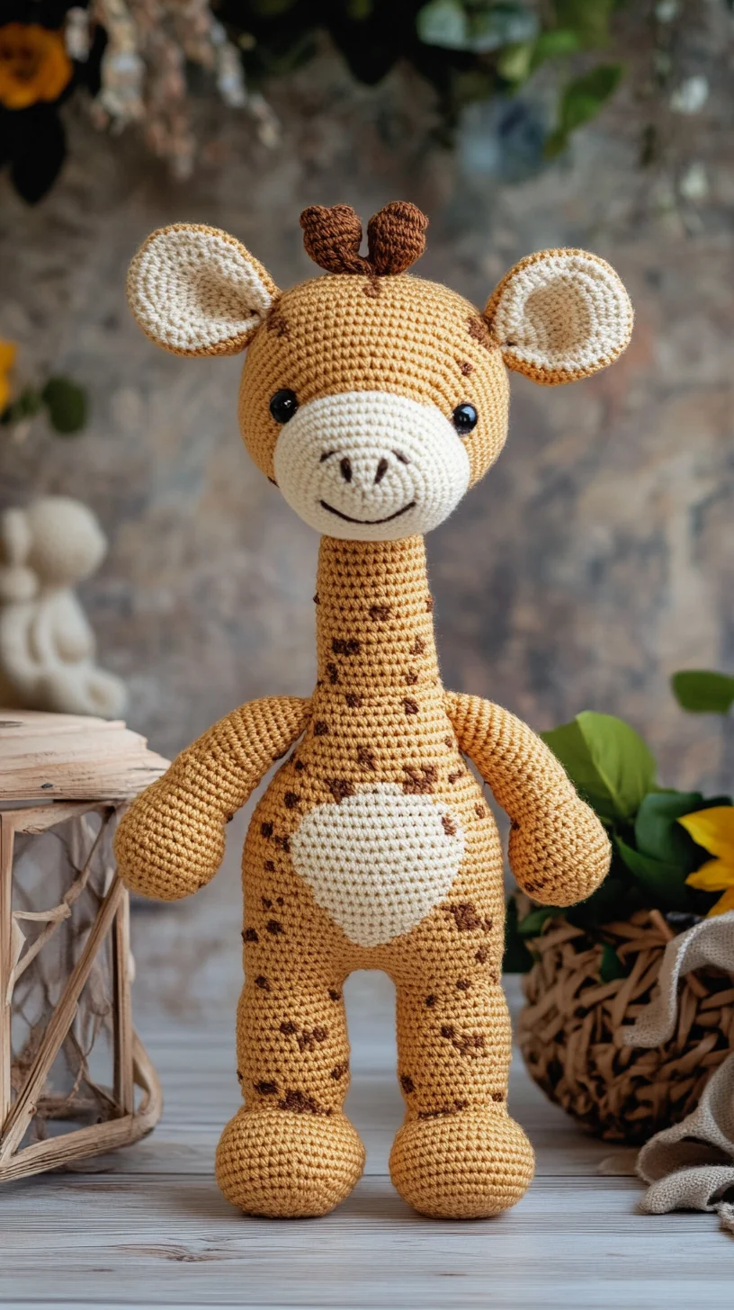 Adorable Crochet Giraffe: A Whimsical Touch to Your Home Décor!