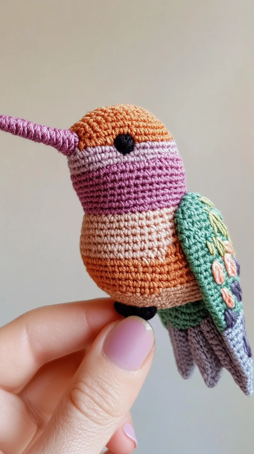 Adorable Crochet Hummingbird: A Charming Touch for Any Space