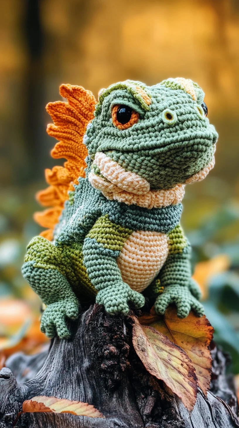 Adorable Crochet Lizard: A Whimsical Touch for Your Home Decor
