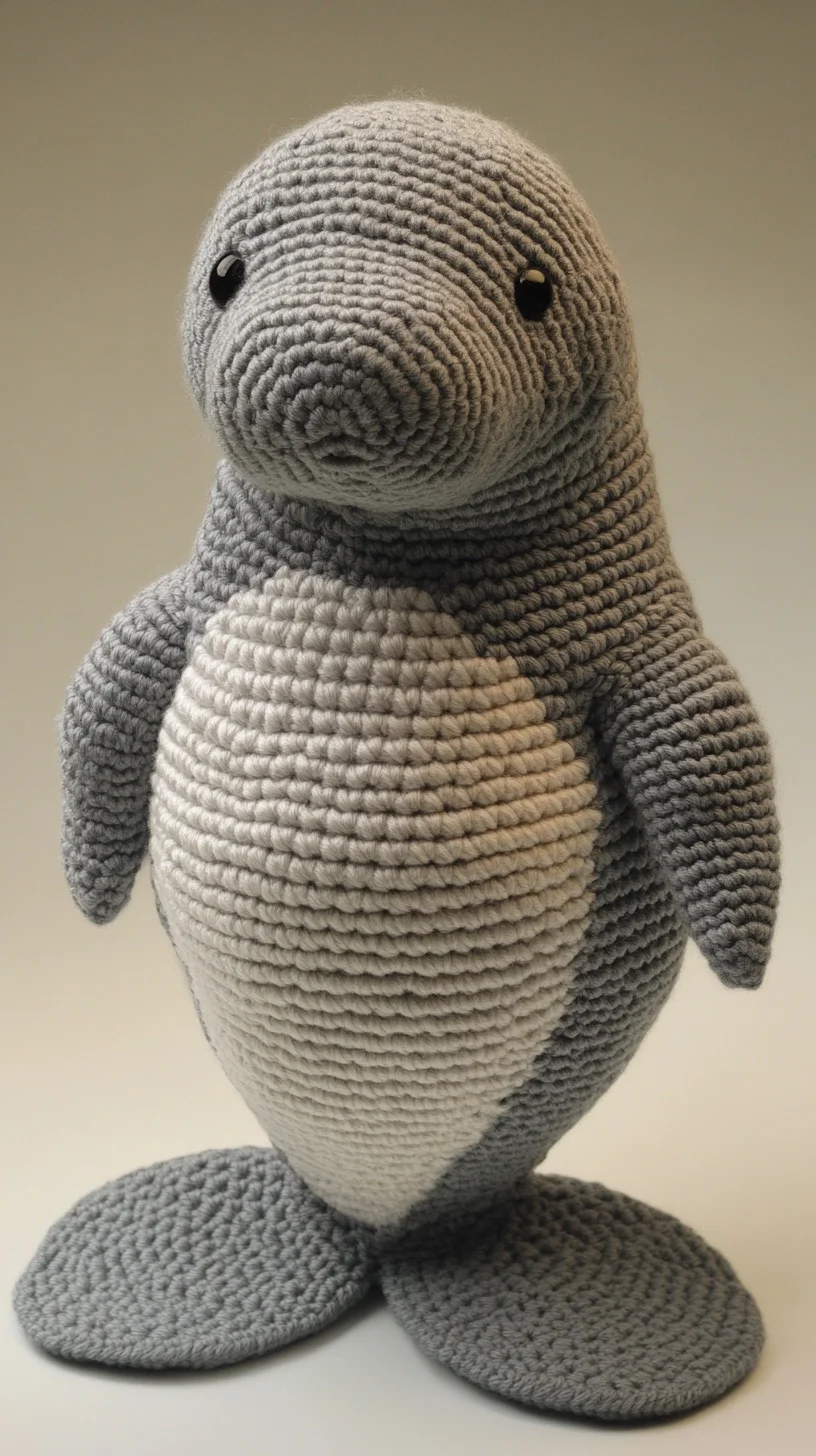 Adorable Crochet Manatee: A Perfect Cuddle Companion!
