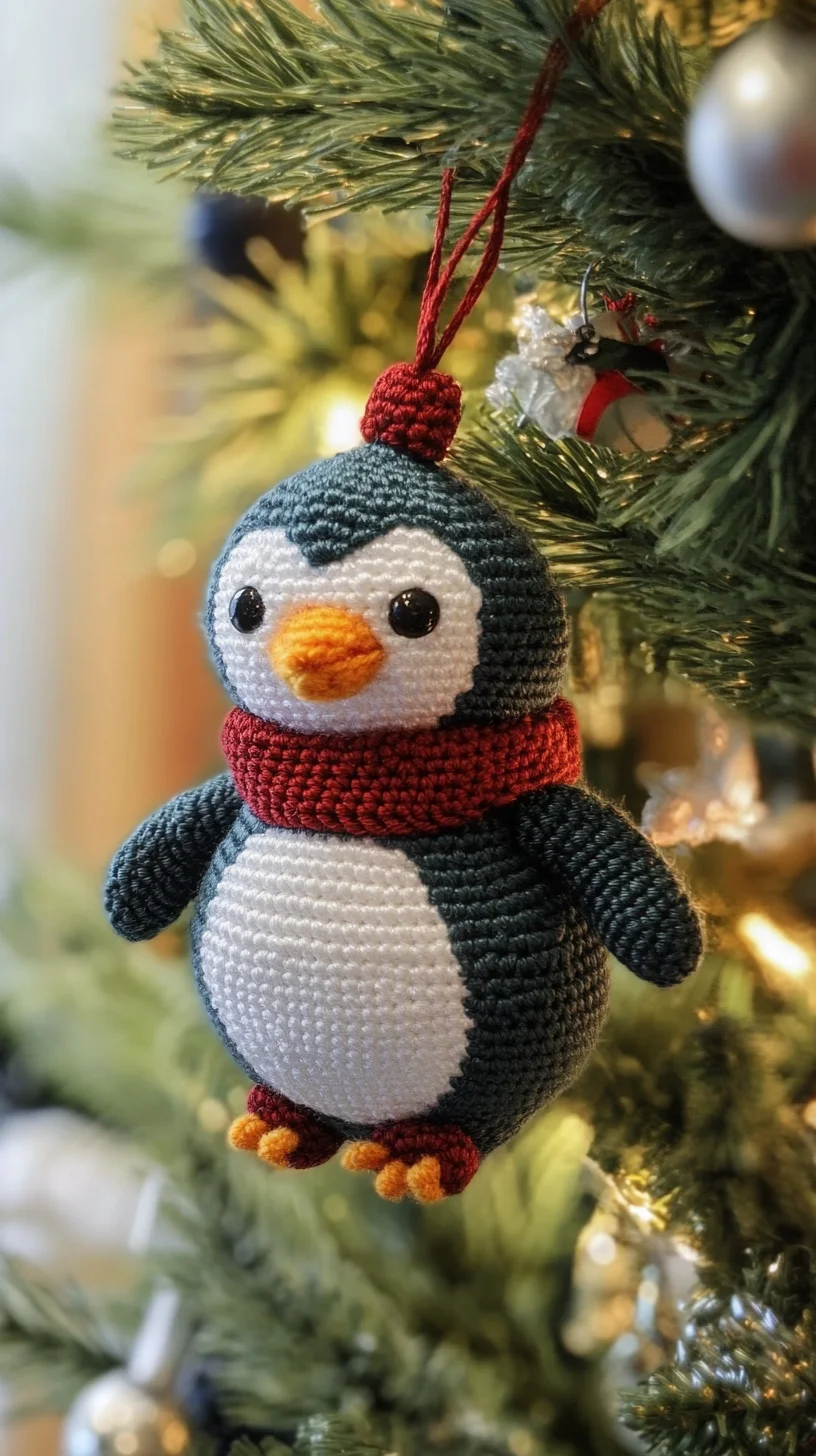 Adorable Crochet Penguin Ornament: Perfect for Your Festive Decor!