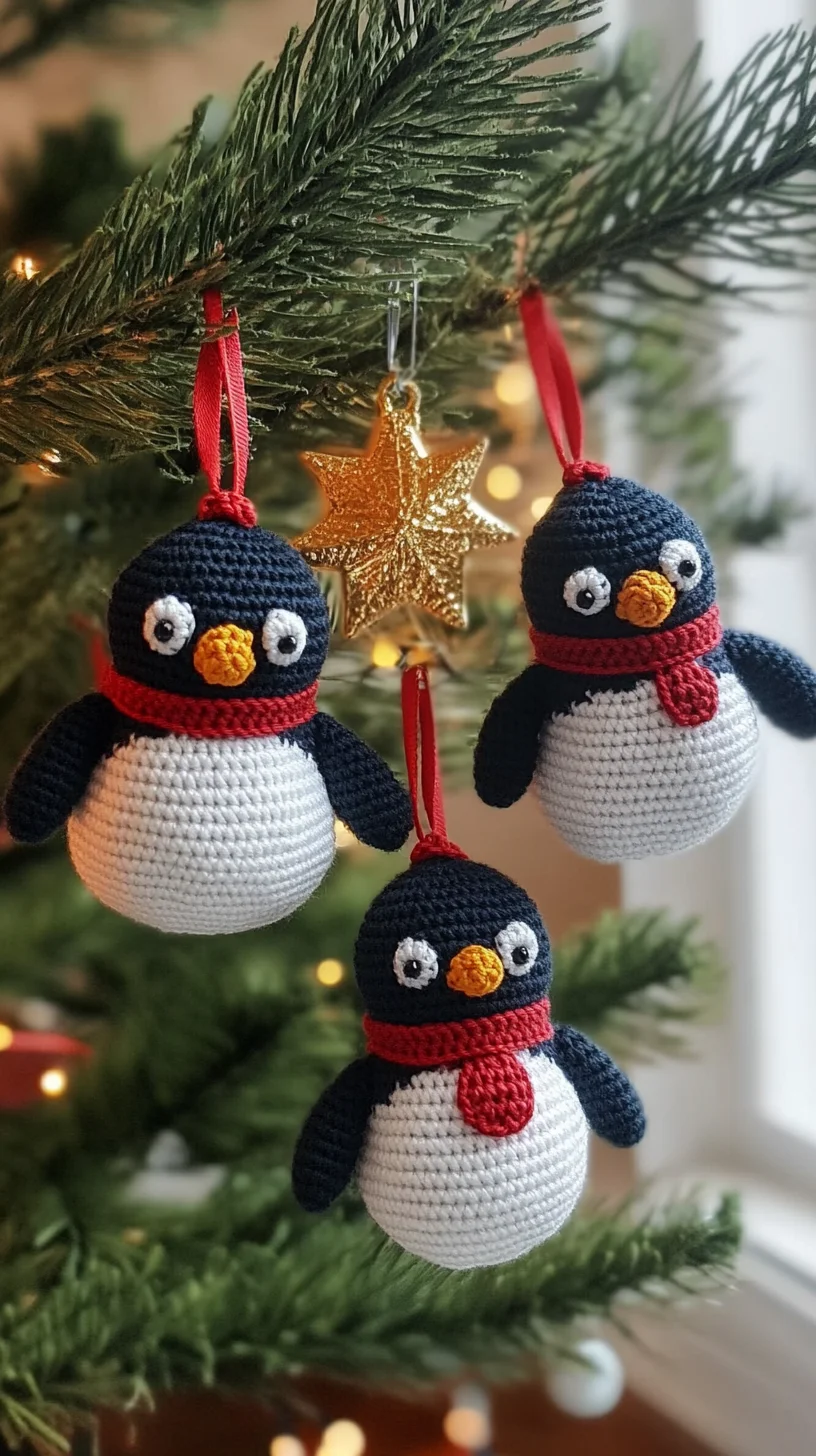 Adorable Crochet Penguin Ornaments to Add Festive Charm to Your Holiday Decor