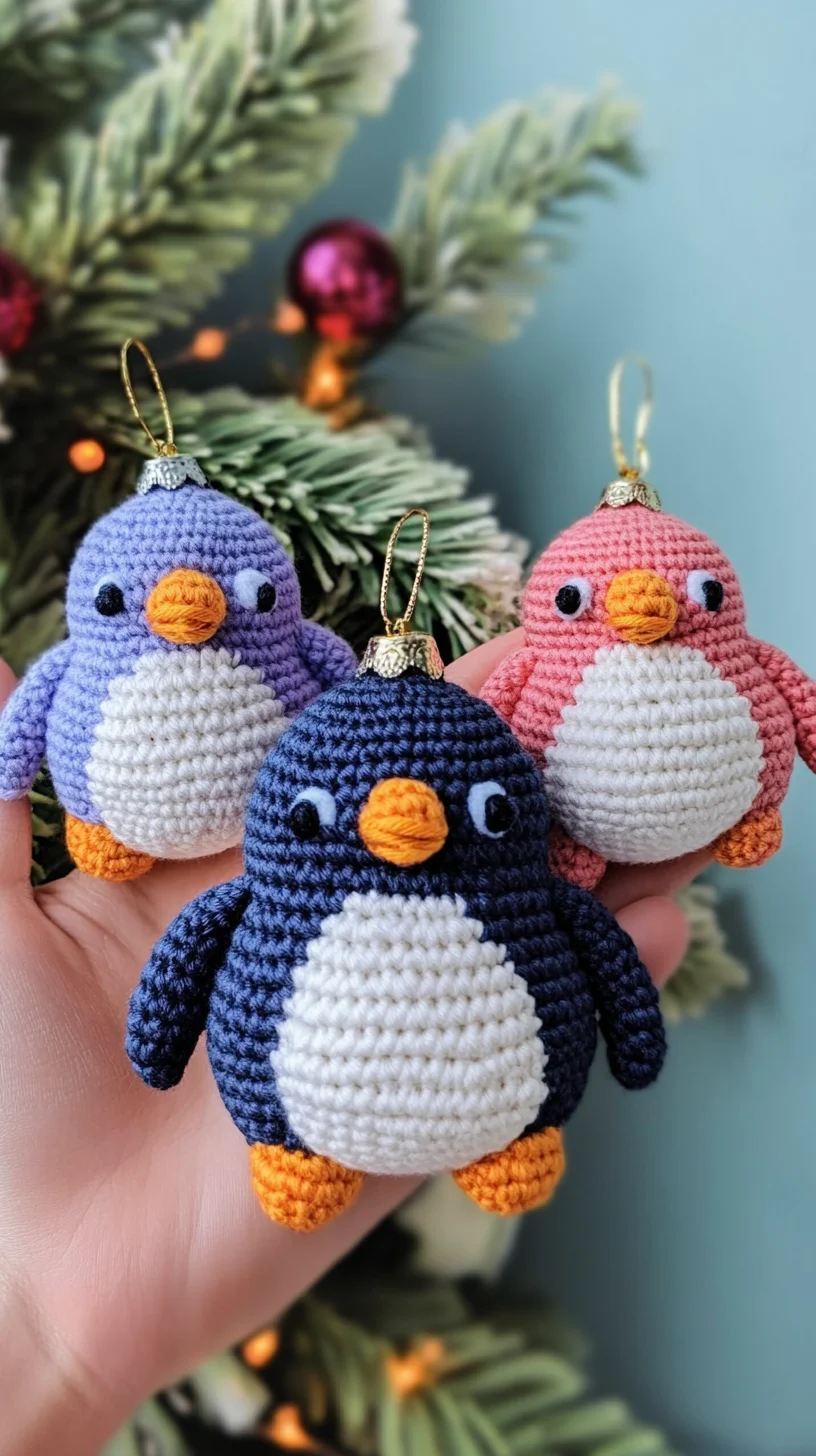 Adorable Crochet Penguin Ornaments to Brighten Your Holidays