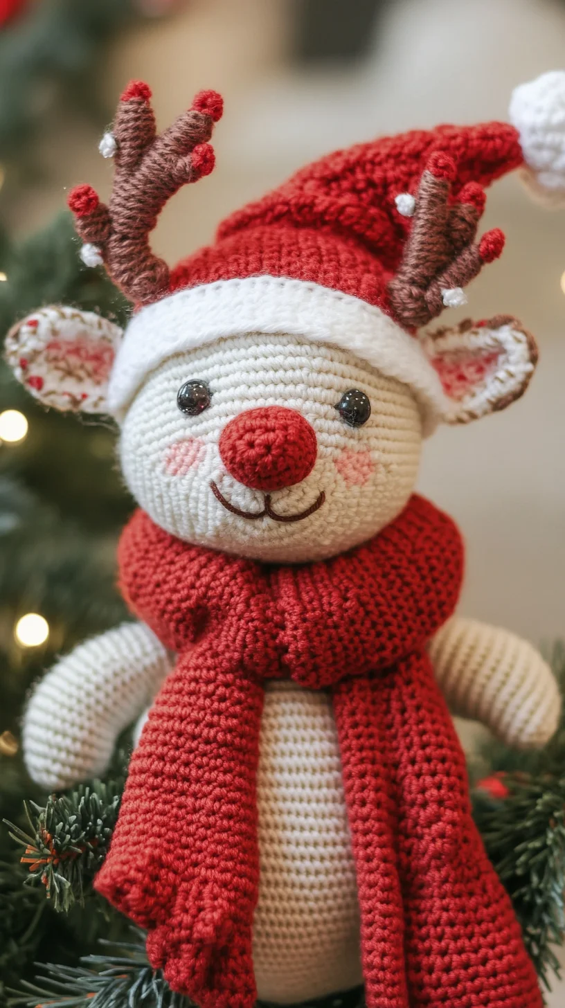 Adorable Crochet Reindeer: Perfect for Festive Cheer and Holiday Decor!