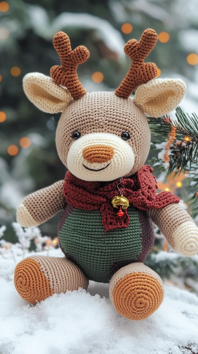 Adorable Crochet Reindeer: Perfect Holiday Companion for All Ages!