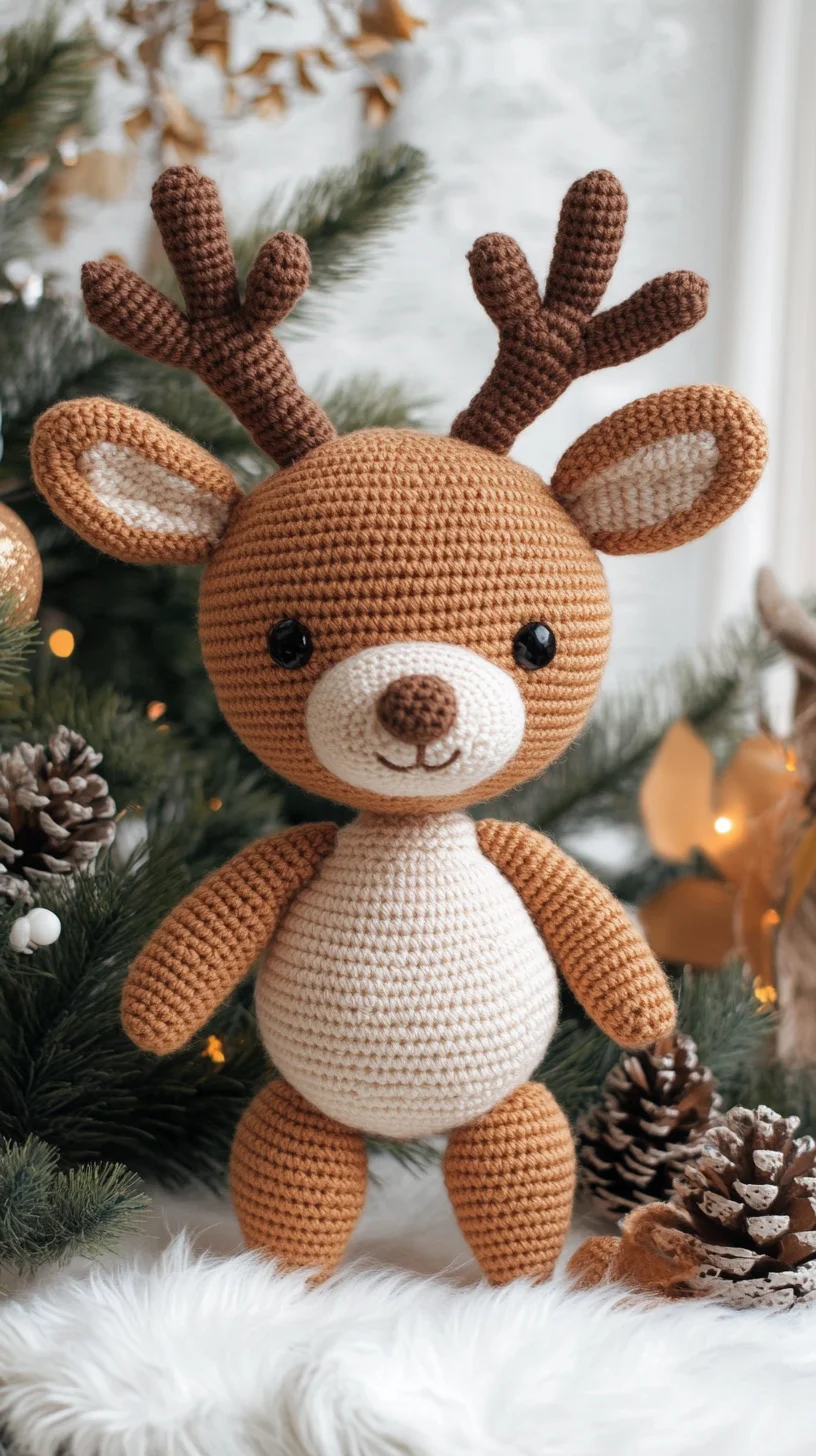 Adorable Crochet Reindeer: The Perfect Holiday Decor