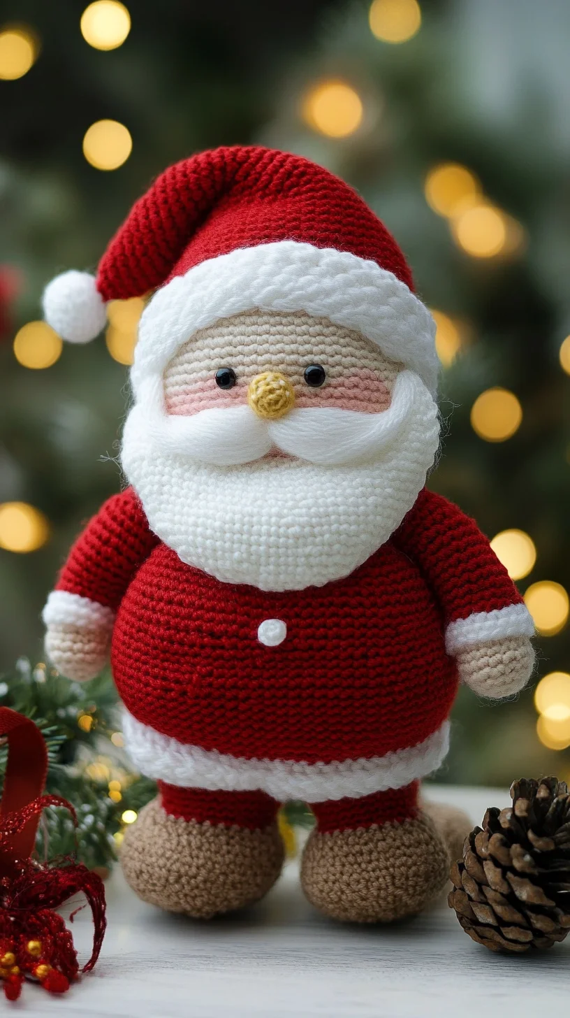 Adorable Crochet Santa: A Whimsical Holiday Decor Essential