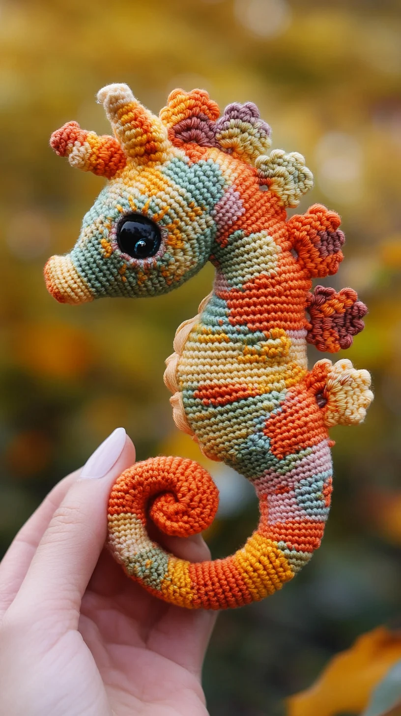 Adorable Crochet Seahorse: Your Next Whimsical Home Décor Delight