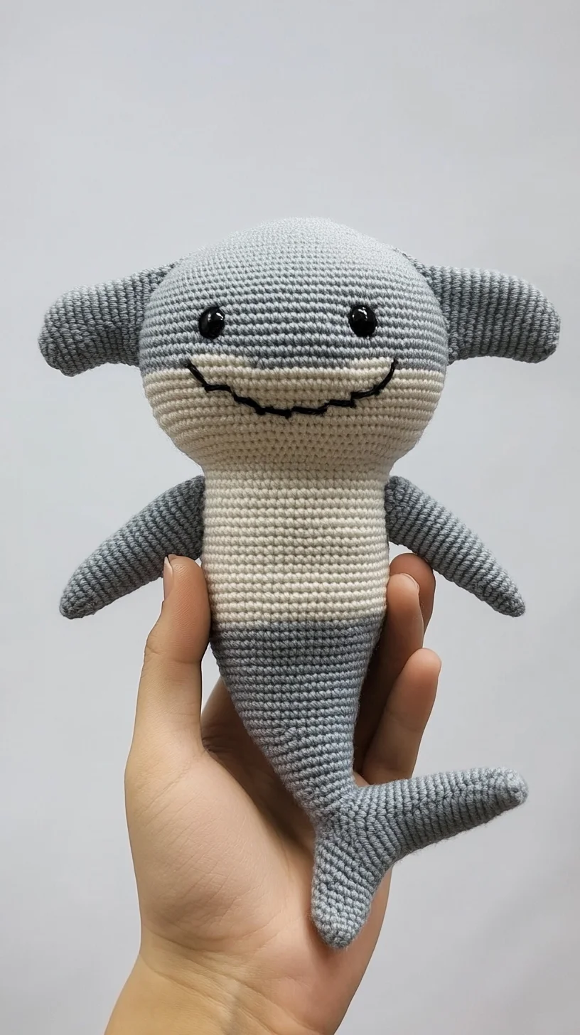 Adorable Crochet Shark Toy: The Perfect Playtime Companion for Kids!