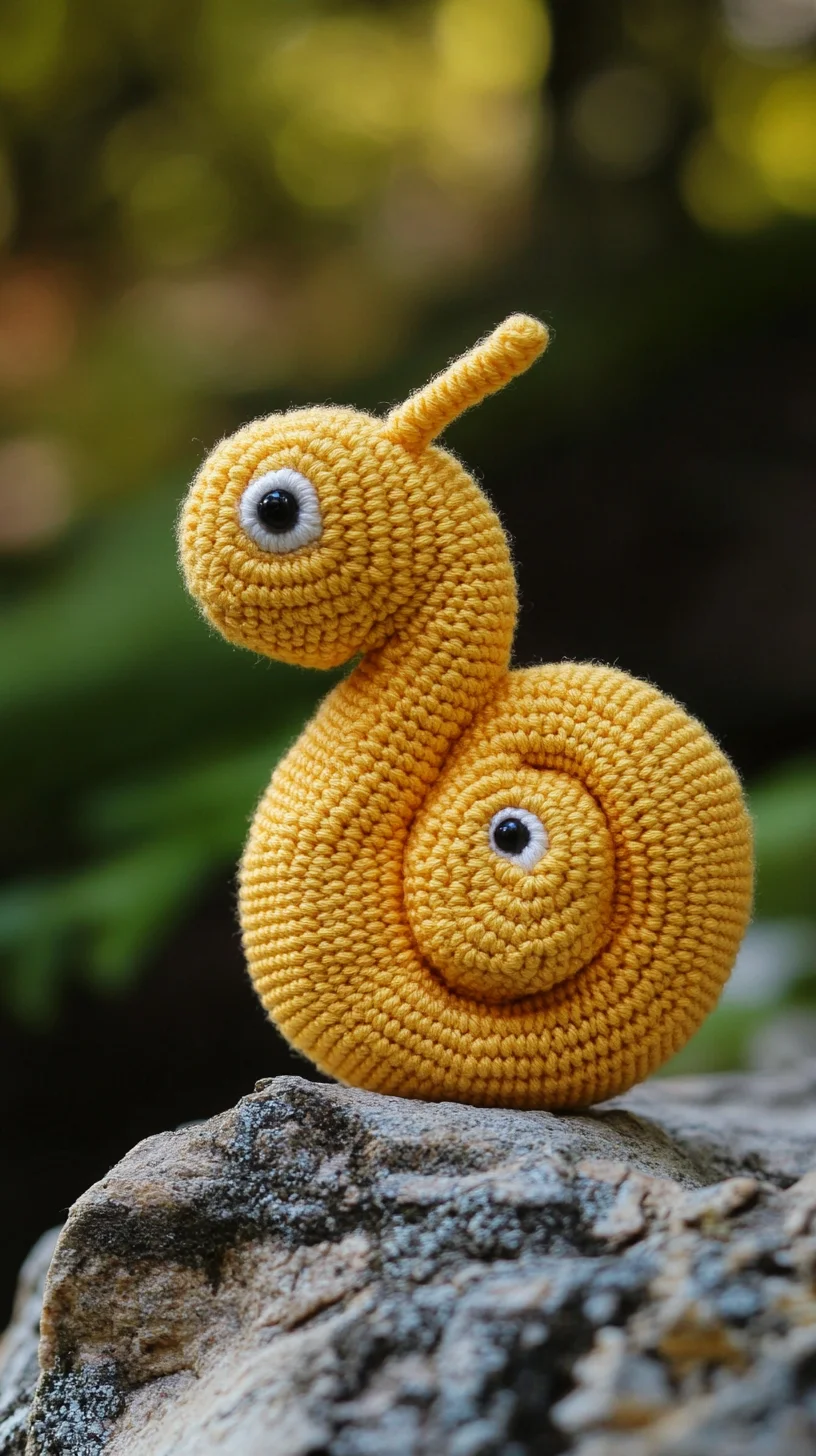 Adorable Crochet Snail: A Fun and Whimsical Crafting Delight