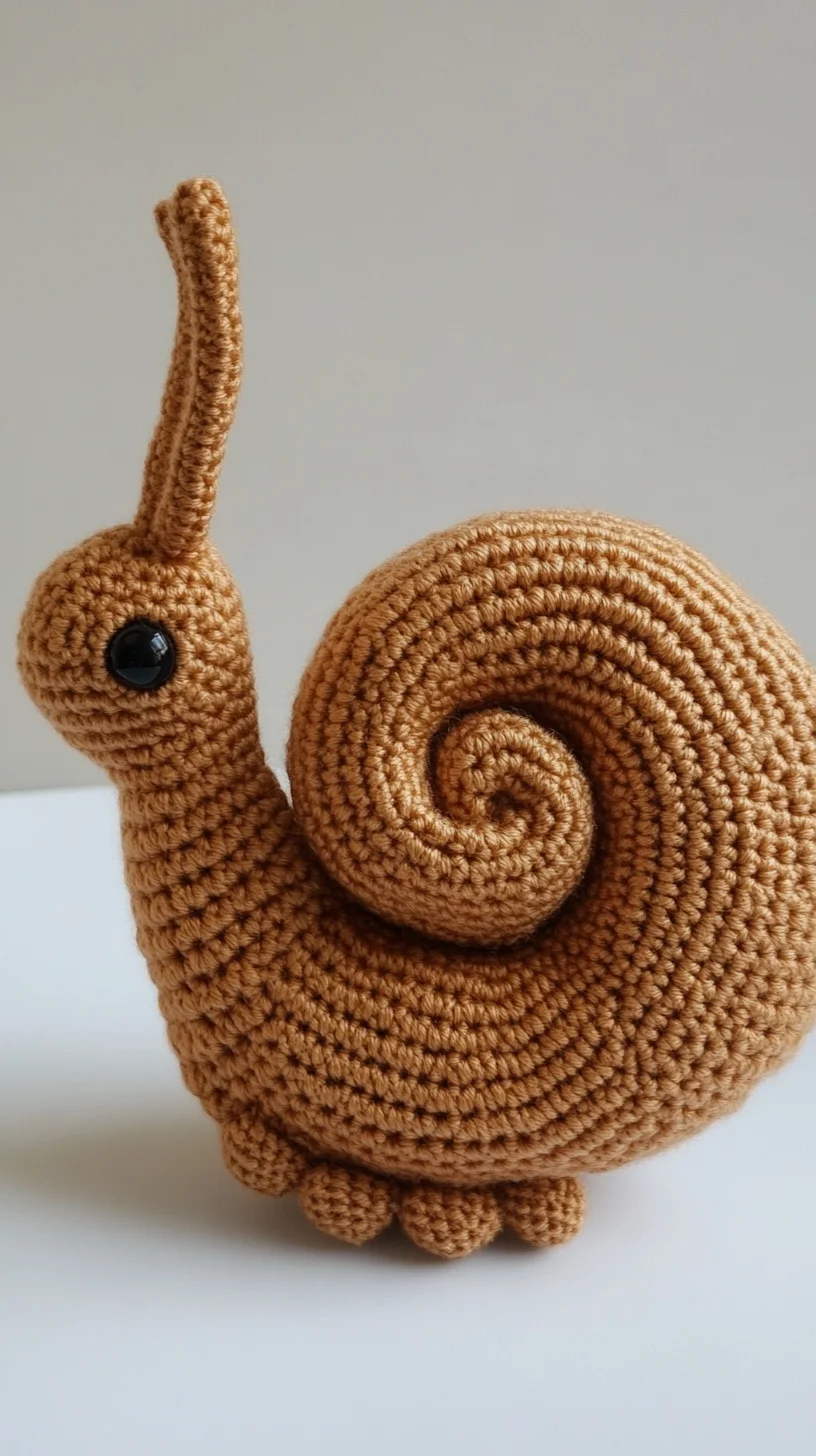 Adorable Crochet Snail: A Whimsical Touch for Any Space